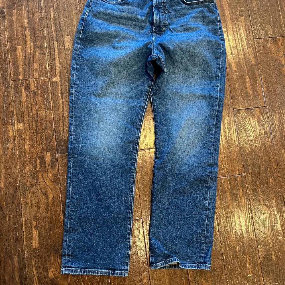 Madewell Blue Straight Leg Jeans